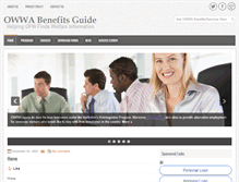 Tablet Screenshot of owwabenefits.com